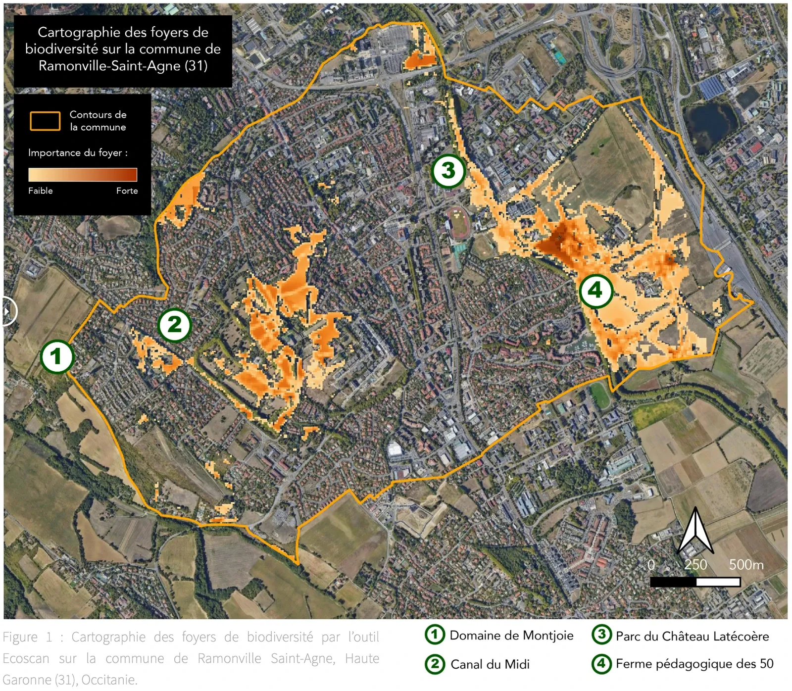 Cartographie Ecoscan des indicateurs de biodiversité