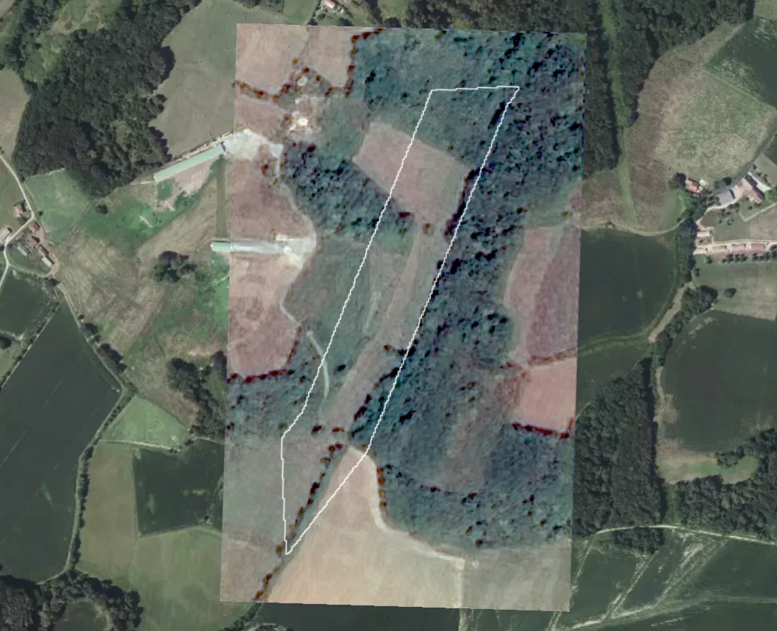 Deux observations satellite de travaux agricoles — Avant