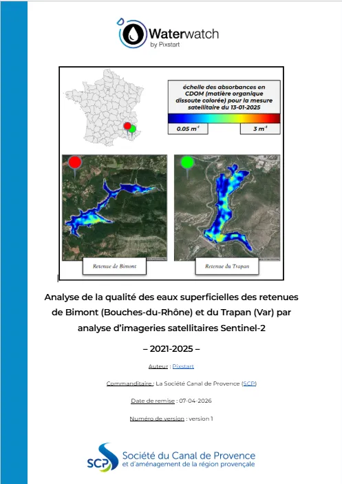 Exemple de rapport scientifique Waterwatch d'aide à la décision